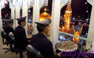 nagharezadan darharamemamreza irnab ir نقاره زدن در حرم امام رضا علیه السلام
