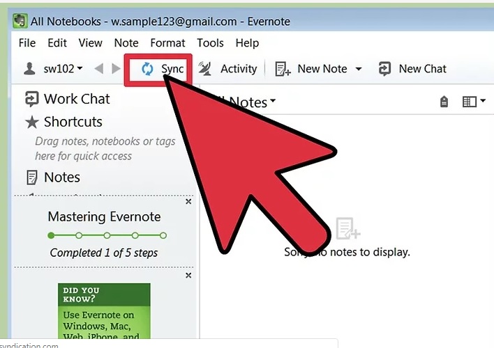 نحوه ی اشتراک گذاری یک یادداشت در Evernote نحوه ی اشتراک گذاری یک یادداشت در evernote irnab ir نحوه ی اشتراک گذاری یک یادداشت در Evernote